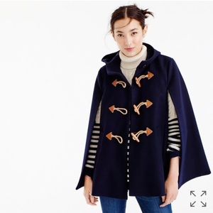 J. Crew Toggle Cape in Wool Cashmere
